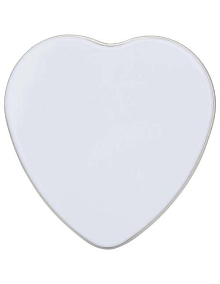 Vela con forma de corazón y aroma de vainilla en caja metálica N10353621