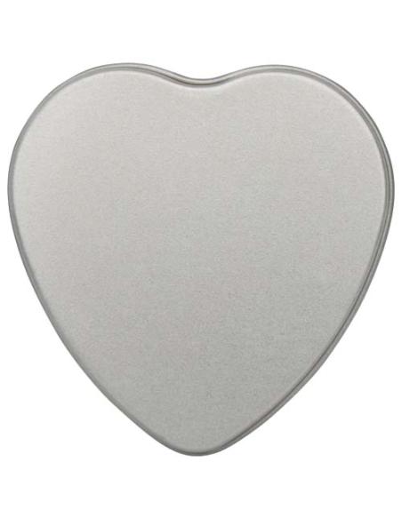 Vela con forma de corazón y aroma de vainilla en caja metálica N18353621