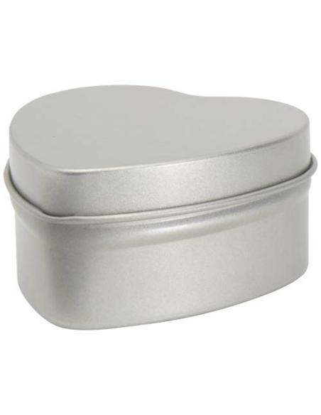 Vela con forma de corazón y aroma de vainilla en caja metálica N18353621