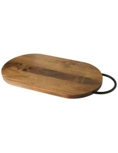 Tabla de cortar de madera de acacia con mango N17293621