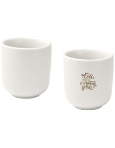 Juego de 2 tazas de espresso de cerámica de 90 ml N10793621 2