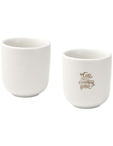 Juego de 2 tazas de espresso de cerámica de 90 ml N10793621