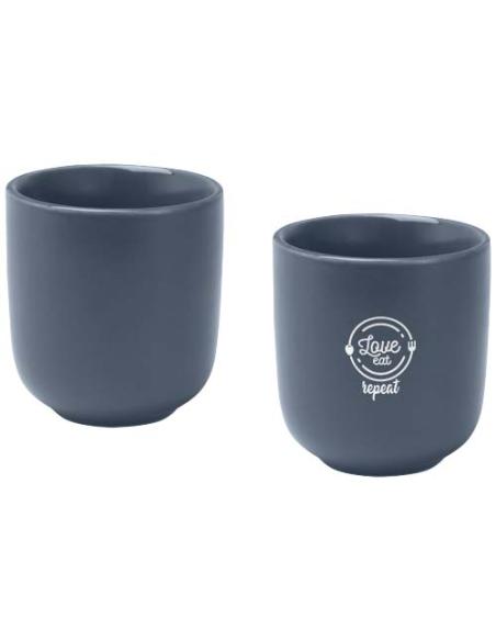 Juego de 2 tazas de espresso de cerámica de 90 ml N55793621