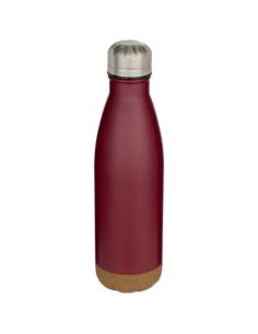 Botella de 500 ml de acero inoxidable con aislamiento y doble pared con detalles de corcho N12298001