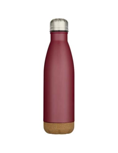 Botella de 500 ml de acero inoxidable con aislamiento y doble pared con detalles de corcho N12298001