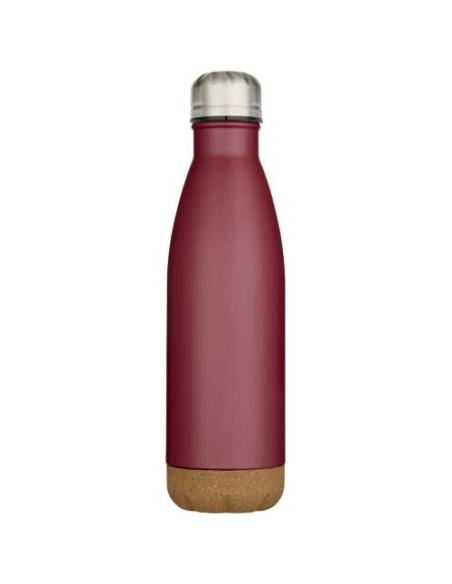 Botella de 500 ml de acero inoxidable con aislamiento y doble pared con detalles de corcho N12298001