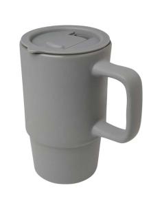 Taza de cerámica con tapa de plástico de 450 ml N10698001