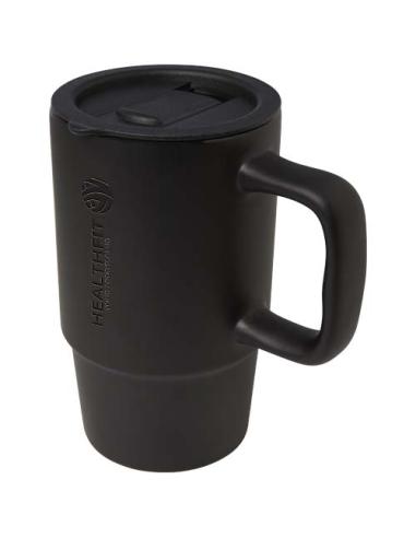 Taza de cerámica con tapa de plástico de 450 ml N09698001