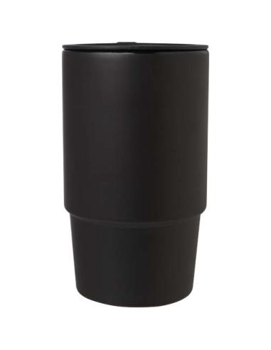 Taza de cerámica con tapa de plástico de 450 ml N09698001