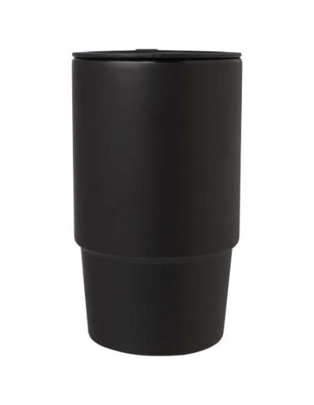 Taza de cerámica con tapa de plástico de 450 ml N09698001