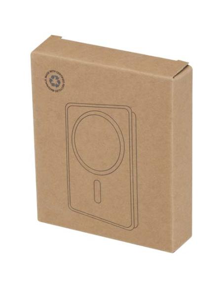 Batería externa inalámbrica magnética de 10 000 mAh y 15 W con PD de 20 W fabricada con plástico reciclado N09244421