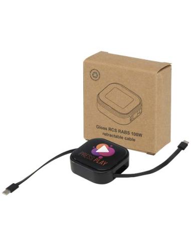 Cable retráctil reciclado 5 en 1 para sincronización de datos y carga rápida de 100 W con kit de herramientas para smartphone N0