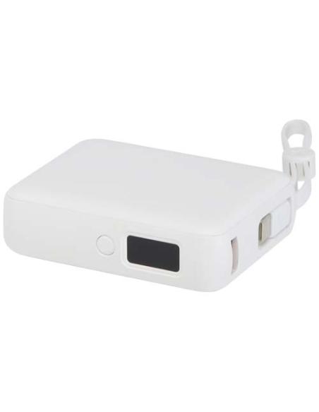 Batería externa para tableta de 10 000 mAh y 35 W con cable tipo C integrado y fabricada con plástico reciclado N10054421