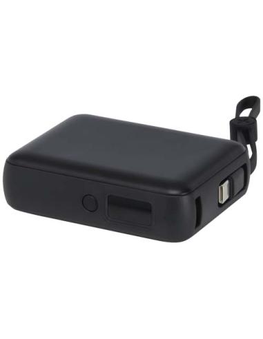 Batería externa para tableta de 10 000 mAh y 35 W con cable tipo C integrado y fabricada con plástico reciclado N09054421