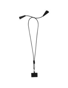 Lanyard de plástico reciclado para smartphone con sincronización de datos integrada y cable 5 en 1 de carga rápida de 100 W N093