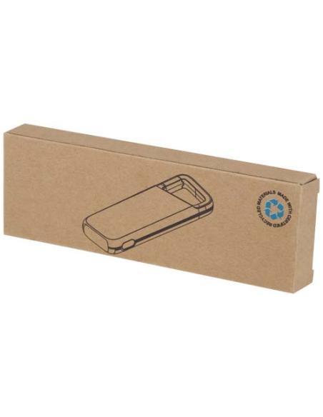 Batería externa de 5000 mAh y 12 W de plástico reciclado resistente al agua con mosquetón N10074421