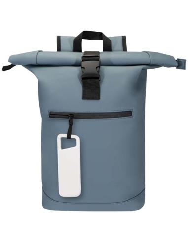 Batería externa de 5000 mAh y 12 W de plástico reciclado resistente al agua con mosquetón N10074421