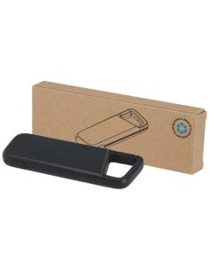 Batería externa de 5000 mAh y 12 W de plástico reciclado resistente al agua con mosquetón N10074421