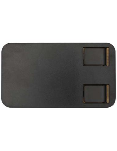 Soporte para teléfono de sobremesa plegable de plástico reciclado con detalles de bambú N09464421