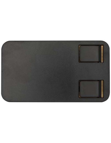 Soporte para teléfono de sobremesa plegable de plástico reciclado con detalles de bambú N09464421