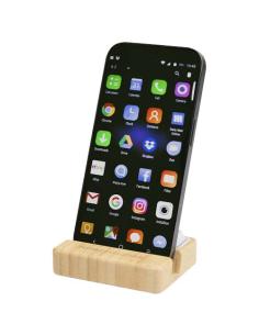 Soporte para teléfono de plástico reciclado con juguete y detalles de bambú N17664421 2