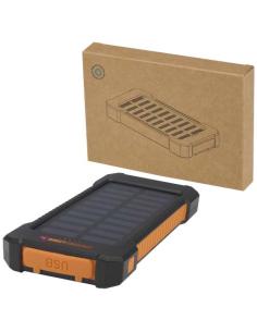 Batería externa solar de 5000 mAh y 10 W de plástico reciclado robusto con linterna incorporada N09174421 2