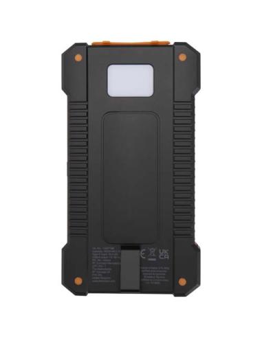 Batería externa solar de 5000 mAh y 10 W de plástico reciclado robusto con linterna incorporada N09174421