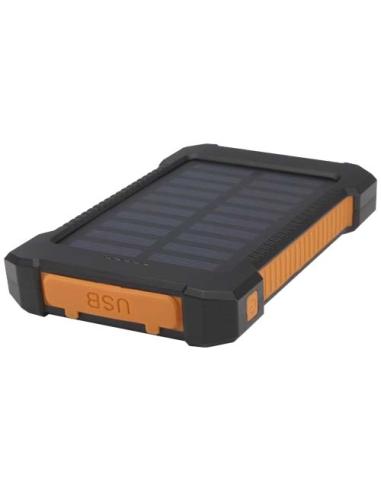 Batería externa solar de 5000 mAh y 10 W de plástico reciclado robusto con linterna incorporada N09174421