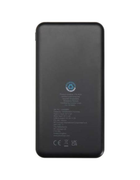 Batería externa de plástico reciclado de 10 000 mAh y 10 W N09854421