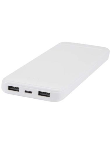 Batería externa de plástico reciclado de 10 000 mAh y 10 W con 2 cables integrados N10954421