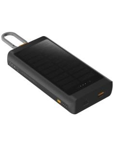 Batería externa solar de 10 000 mAh y 15 W con luz N48974421