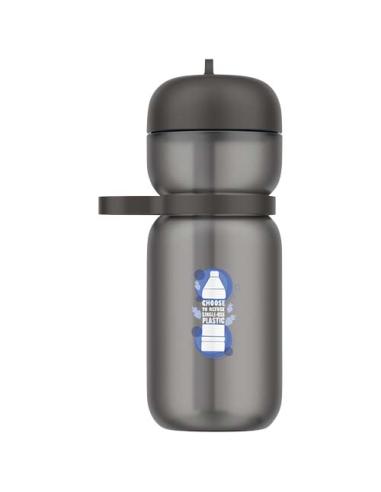 Bidón deportivo con tapa Flip de material reciclado de 600 ml N09319001