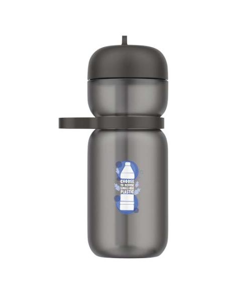 Bidón deportivo con tapa Flip de material reciclado de 600 ml N09319001