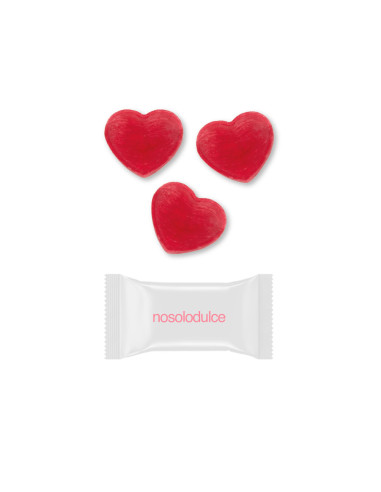 Caramelo Duro Corazón Flowpack Personalizado | Desde 4,85 € | nosolodulce