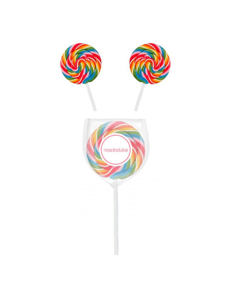 Piruleta Iris Multicolor Redonda Personalizada | Desde 0,65 € | nosolodulce