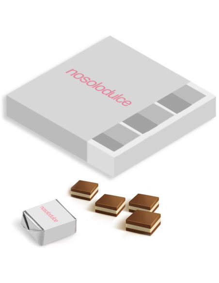 Caja con 9 Bombones Cortados Personalizados | Desde 7,00 € | nosolodulce