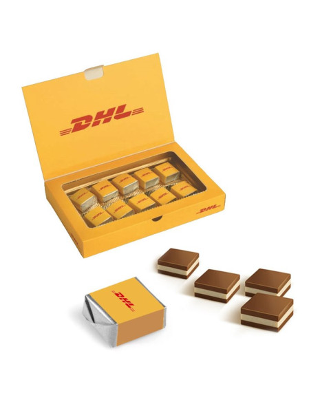 Estuche con 10 Bombones Cortados Personalizados | Desde 7,69 € | nosolodulce