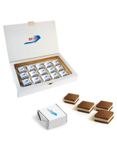 Estuche con 15 Bombones Cortados Personalizados | Desde 10,38 € | nosolodulce