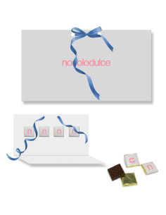 Tarjeta Postal con 4 Napolitanas de Chocolate Personalizada | Desde 2,30 € | nosolodulce