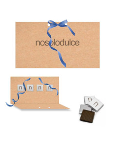 Tarjeta Postal Kraft con 4 Napolitanas de Chocolate Personalizada | Desde 2,30€ | nosolodulce