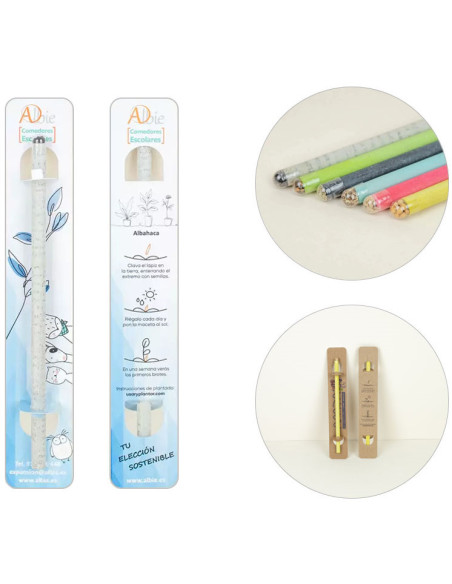 Lápiz Plantable con Semillas Personalizado | Elaborado con semillas | Mejor precio | nosolodulce