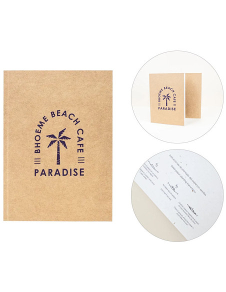 Libreta 50 Hojas Plantable Personalizada | Elaborado con semillas | Mejor precio | nosolodulce