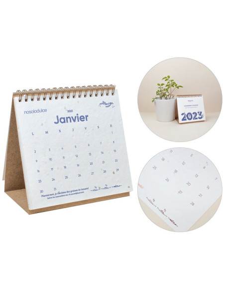Calendario Triangular Plantable Personalizado | Elaborado con semillas | Mejor precio | nosolodulce