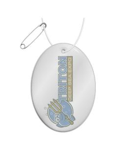 Colgante ovalado de PVC reflectante H-12 RFX™ N10010RP1 2