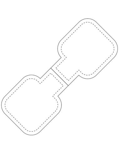 Imán cuadrado de PVC reflectante M-10 RFX™ N10030RP1