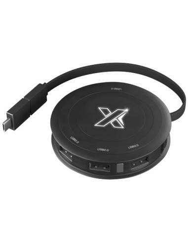 SCX.design Cargador inalámbrico de 5 W y hub H16 N09640XP1