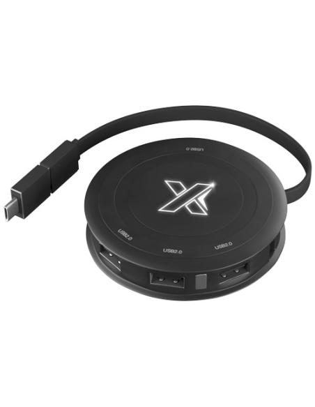 SCX.design Cargador inalámbrico de 5 W y hub H16 N09640XP1