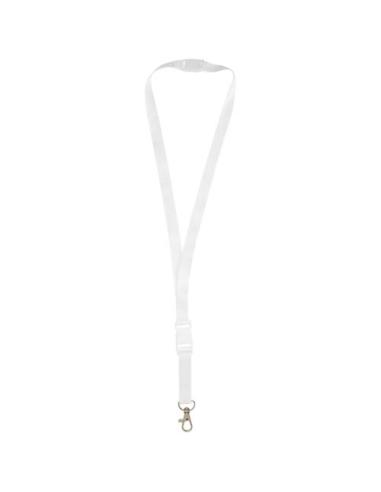 Balta lanyard en sublimación de PET reciclado con hebilla desmontable y cierre de seguridad NF0901LP1