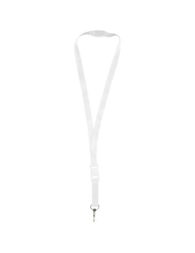 Balta lanyard en sublimación de PET reciclado con hebilla desmontable y cierre de seguridad NF0901LP1