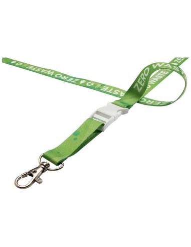 Balta lanyard en sublimación de PET reciclado con hebilla desmontable y cierre de seguridad NF0901LP1